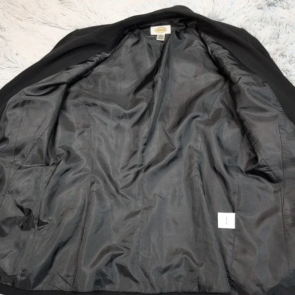 Vintage Talbots Jacket Womens 8 Black Blazer Preppy Career Comfort Pockets - Picture 10 of 10